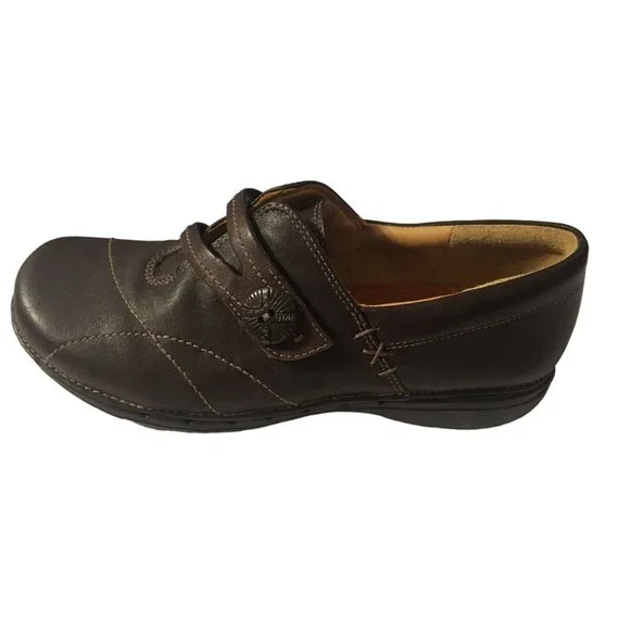 Clarks Unstructured Shoes Un Esma Slip On Loafers Dark Brown Womens 5.5 Comfort - Picture 2 of 12